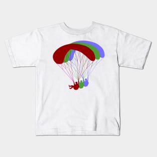 Paragliding RGB Offset Kids T-Shirt